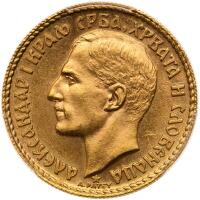 Yugoslavia. 20 Dinara, 1925