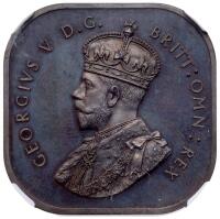 Australia. 1920-dated George V square pattern Crown of Five Shillings. NGC PF65
