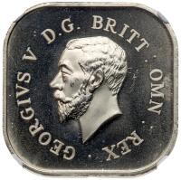 Australia. 1921-dated George V square pattern Florin NGC PF66 Ultra Cameo