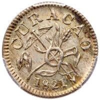 Cura&Atilde;&sect;ao. Reaal (6 Stuivers), 1821