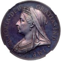 Cyprus. 1901-dated Victoria model 36 Piastres