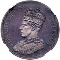 Cyprus. 1937-dated Edward VIII model 45 Piastres