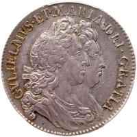 Great Britain. Halfcrown, 1692