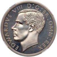 Great Britain. Edward VIII Fantasy Pattern undated Crown of Five Shillings