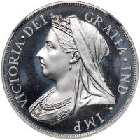 Great Britain. 1893-dated Fantasy Pattern 'Double Florin'