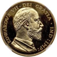 Great Britain. 1902-dated Edward VII Fantasy 'Double Florin or Four Shillings'
