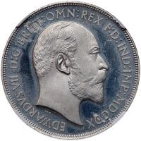Great Britain. 1910-dated Edward VII Crown NGC PF66 Ultra Cameo