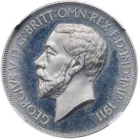 Great Britain. 1911-dated George V Fantasy Pattern Crown