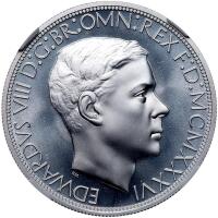 Great Britain. 1936-dated Edward VIII Fantasy Crown or Five Shillings