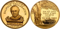 Balfour Declaration by Paul Vincze Gold State Medal