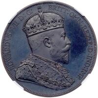 Isle of Man. 1901-dated Edward VII Fantasy Pattern Double Florin or Four Shillings