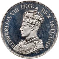 Jersey. 1937-dated Edward VIII Fantasy Model Four Shillings