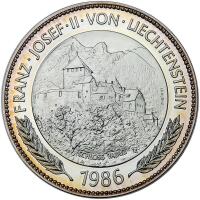 Liechtenstein. 10 Talers, 1986