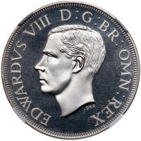 New Zealand. 1937-dated Edward VIII Fantasy Crown or Five Shillings