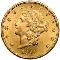 1891-S $20 Liberty