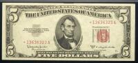 1953-C, $5 Legal Tender Star Note