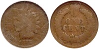 1877 Indian Cent. NGC AG3