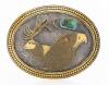 Men's Impressive, Sterling Silver and Brass Buckle Custom Made by James Reid, Santa Fe - 2