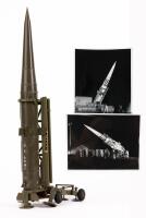 Martin Pershing Missile and Launching Trailer by Topping Inc. Two Unclassified Vintage Original B&W Photos Included at Test Cent