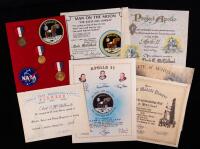Eighteen (18) Mission Recognition Certificates Awarded to Clark McClelland from Mostly NASA, but also Martin Marietta, Grumman &
