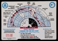 Rare, Mint, Project Mercury Standard-Time and Date Pocket Chart Made by S.C Hight of Bell Telephone Laboratories, Inc. 1960