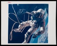 WITHDRAWN - Gemini 4: Ed White's Historic and Dramatic Space Walk. Vintage Original Color Photograph, Red Letters "A Kodak Paper" Photograph