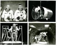 Gemini 9A: Gene Cernan and Tom Stafford 140 Vintage Original B&W 8 x 10" Photos. Outstanding Training and Rehearsal Photo