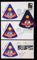 Three Apollo 8 Signed Covers By Frank Borman, Jim Lovell and Bill Anders Canceled Day of Liftoff at Kennedy Space Center Plus Or