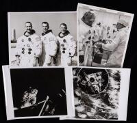 Apollo 9: David Scott, James McDivitt and Rusty Schweickart. First Flight of the Full Apollo Spacecraft- the CSM and LM. 153 B&W