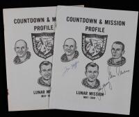 Apollo 10: Countdown & Mission Profile Issued May 12, 1969 and Signed by the Prime Crew Tom Stafford, Gene Cernan and John Young