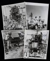 Apollo 17: Cernan, Schmitt, and Evans. The Final Moon Landing of the Apollo Program 56 Vintage Original B&W Stills