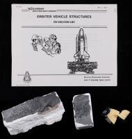Space Shuttle Insulation Samples with Lockheed Orbiter Vehicle Structures Manual which Has a Section on the Thermal Protection S