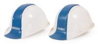 Two NASA-Issued Construction Helmets from Challenger Astronauts Dick Scobee and Ellison Onizuka