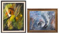 Two Paintings by R.A Schmidt, Lecturer, NASA Director, Rocket Engineer and First Person to Address Congress for Funding of Cape