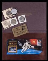 Collection of Commemorative Items Containing Flown Metals and Other Flown Items, All with COA's