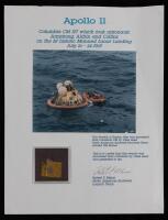 Apollo 11 Swatch of Kapton Film Recovered from Columbia CM by Ozzie Reed, North American Rockwell Recovery Team Aboard USS Horne