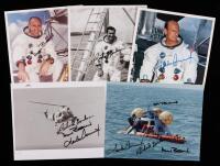 Apollo 12: Collection of Two, Crew-Signed Photos and 3 Individually Signed Photos by Bean, Gordon and Conrad.