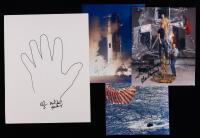 Apollo 14: One Fantastic Crew Signed Portrait, A Set of Signed Crew Portraits, Two Color Photographs Signed by Ed Mitchell, and