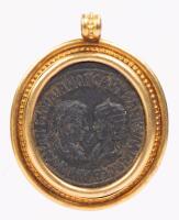 WITHDRAWN - Gordian III and Tranqullina (AD 238-244) Roman Imperial Period Mesopotamia in Custom, 22K Yellow Gold Bezel
