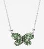 Enjoy Spring and Summer All Year with this 18K White Gold, Diamond and Emerald Pendant Necklace - 2