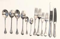 WITHDRAWN - Beautiful Vintage Sterling Silver by Langfords Silver Galleries of London, Beautiful Pattern Even on Verso of all the Spoons