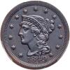1849 Coronet Head 1C
