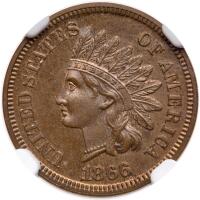 1866 Indian Head 1C NGC PF64 BN