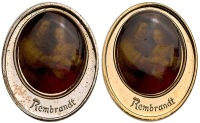 The Jewish Bride by Rembrandt Set of Gold and Silver State Medals