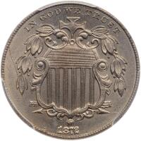 1872 Shield 5C PCGS MS66