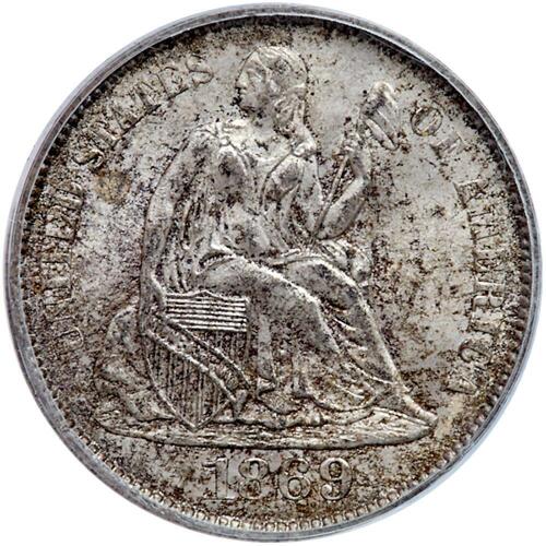 1869-S Liberty Seated 10C