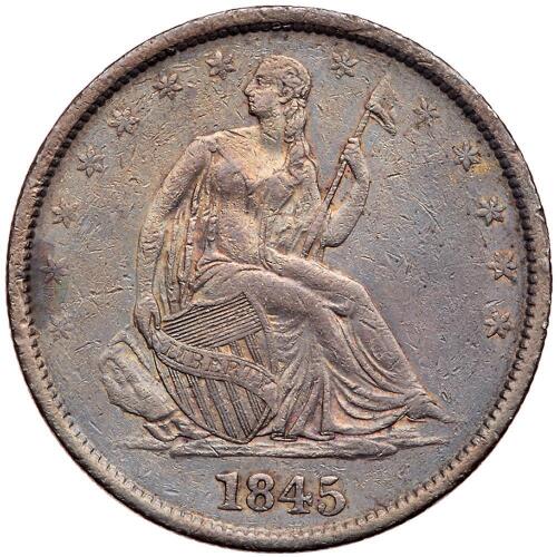 1845-O Liberty Seated 50C. No Drapery