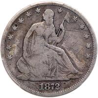 1872-CC Liberty Seated Half Dollar