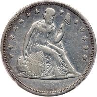 1860-O Liberty Seated $1