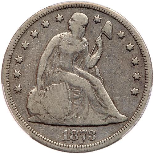 1873 Liberty Seated $1